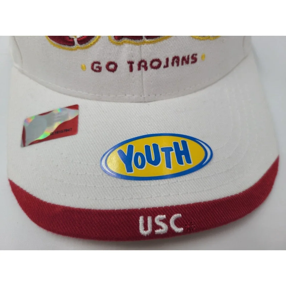Youth USC Trojans‎ Go Trojans Captivating Headgear Adjustable Hat Cap NCAA White